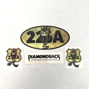 Diamondback Motorcycle & Sports Car Route Little Switzerland NC Sticker Lot of 4